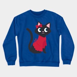 Fancy Cat Crewneck Sweatshirt